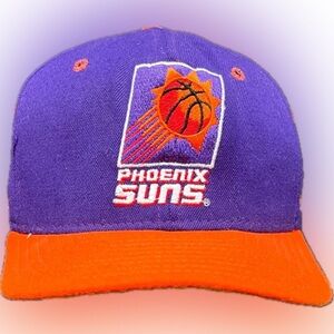 Vintage Phoenix Suns Shooting Flame Basketball logo